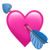 emoji corazón con la flecha de cupido del whatsapp 1F498