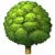 emoticon árbol de hoja caduca del whatsapp