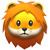 emoticon cabeza de un leon del whatsapp
