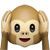 emotico mono orejas tapadas del whatsapp