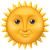 emoticon sol con cara del whatsapp