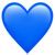 emoticono corazón azul 1F499
