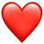 emoticono corazón rojo whatsapp 2764