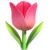 emoticono tulipan del whatsapp